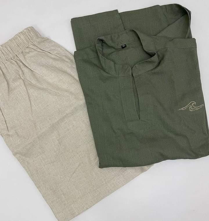 Linen Tshirt short sleeve and Short