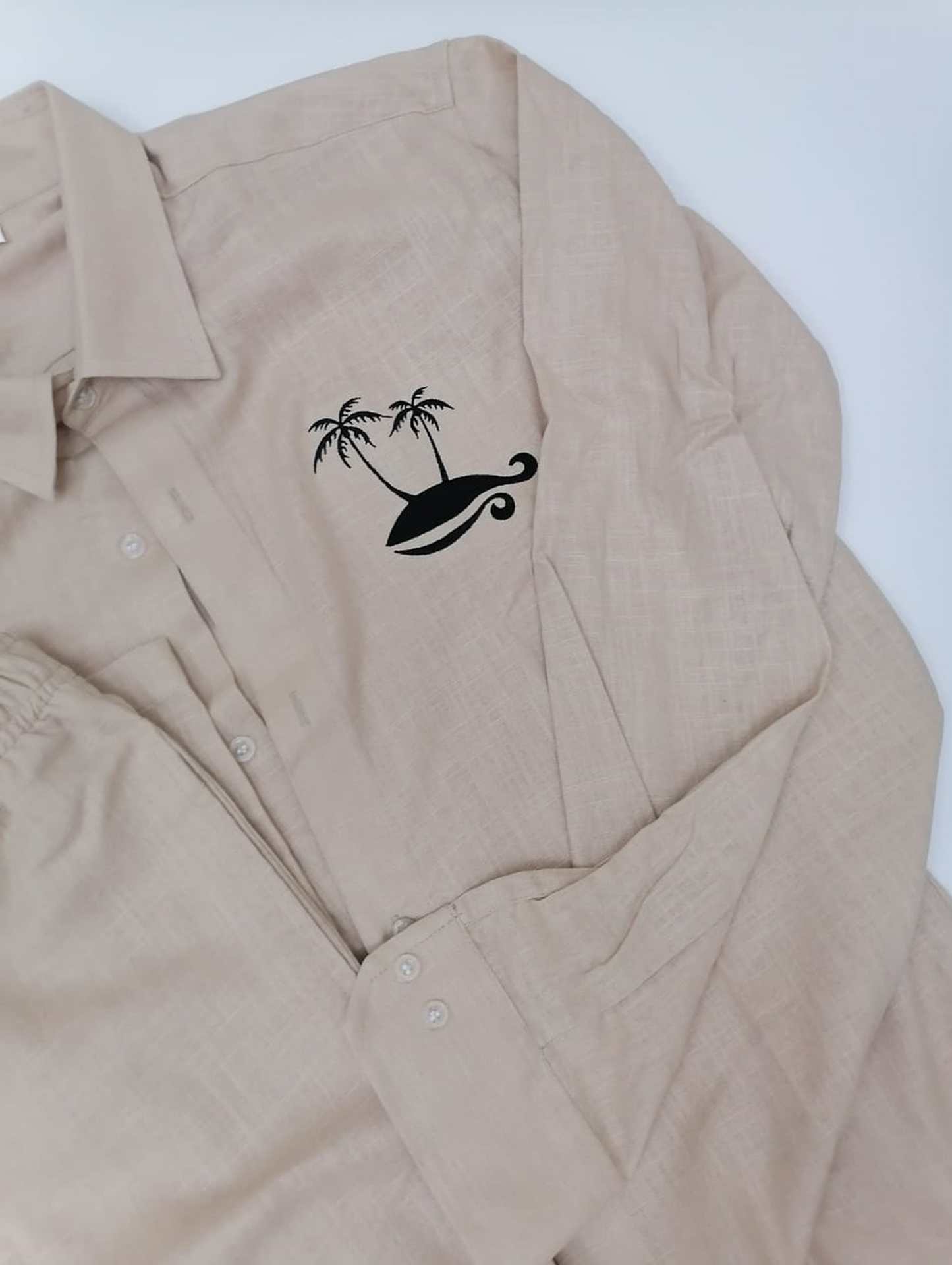 Linen Tshirt long sleeve and Pants