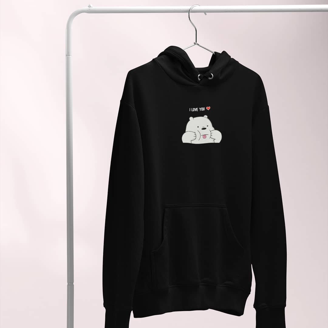 I Love You bear - Embroidery