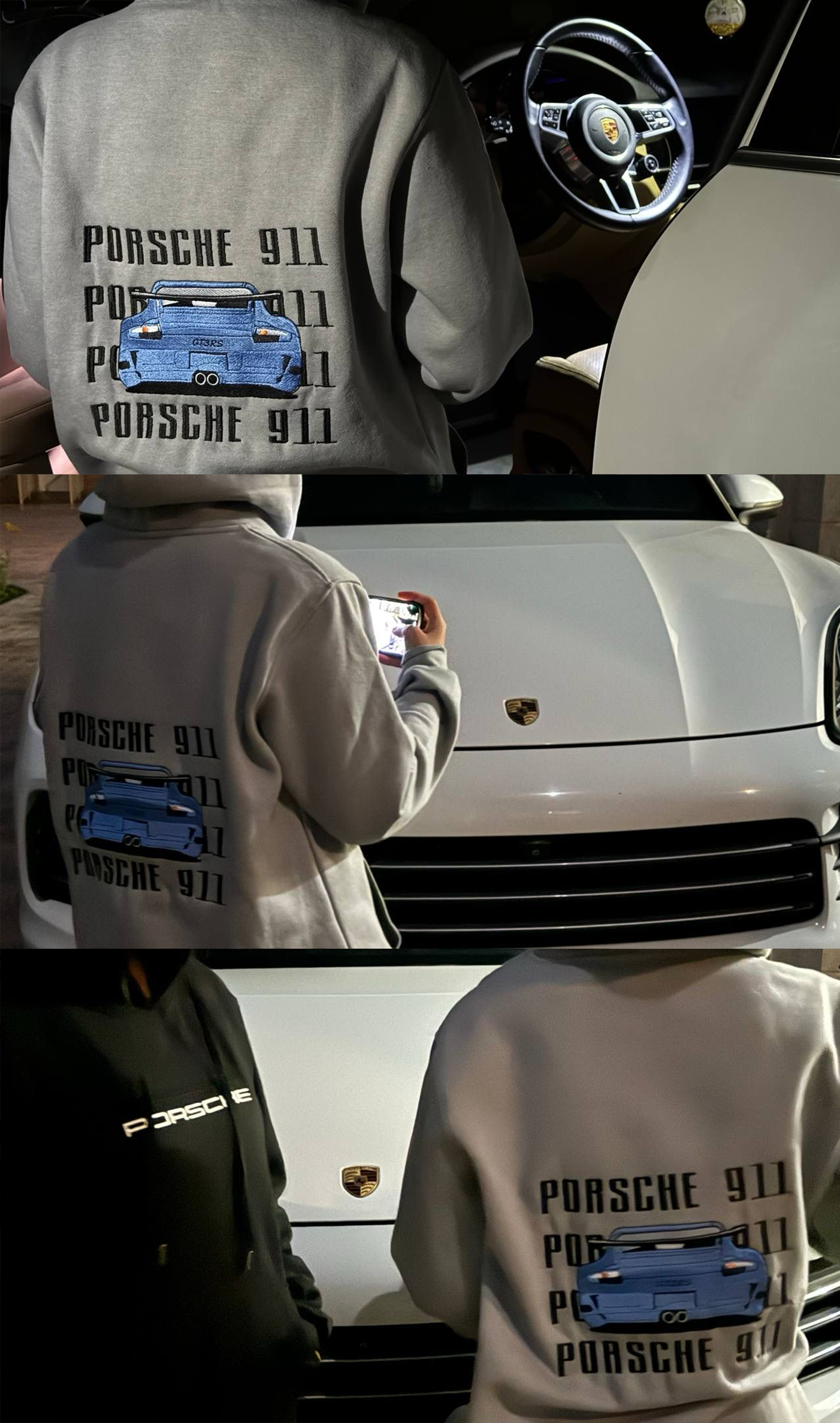 Porsche 911 embroidered