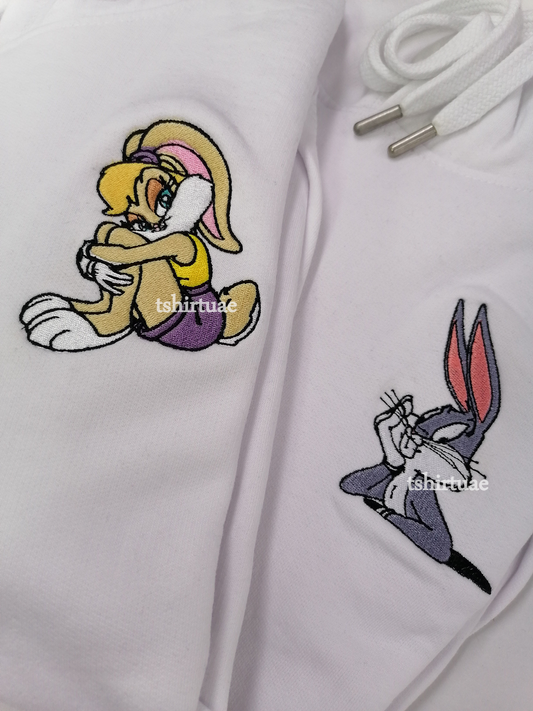 Bugs bunny and Lola - , Embroidered Picture