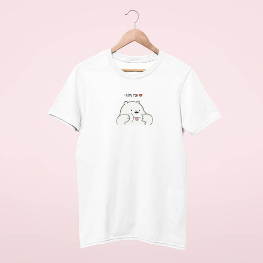 I Love You bear - Embroidery